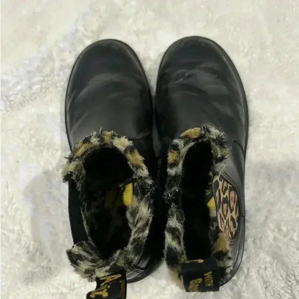 Dr.Martens Kids 2976 Leonore Leo Ankle Leather Boots Shoes Sz 6 - Picture 4 of 8